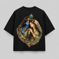 Radha Krishna Divine Love Oversized T-Shirt