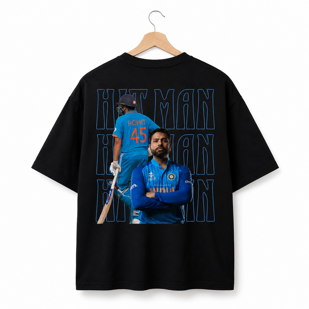 Rohit Sharma Graphic Oversized T-Shirt