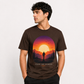 Chase the Sunrise Graphic T-Shirt – Brown