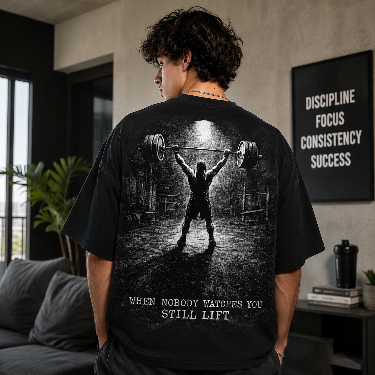 Still Lift Graphic Oversized T-Shirt
