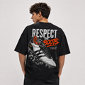Respect the Boots Graphic Oversized T-Shirt