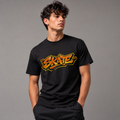 Skate Graffiti Graphic Black T-Shirt