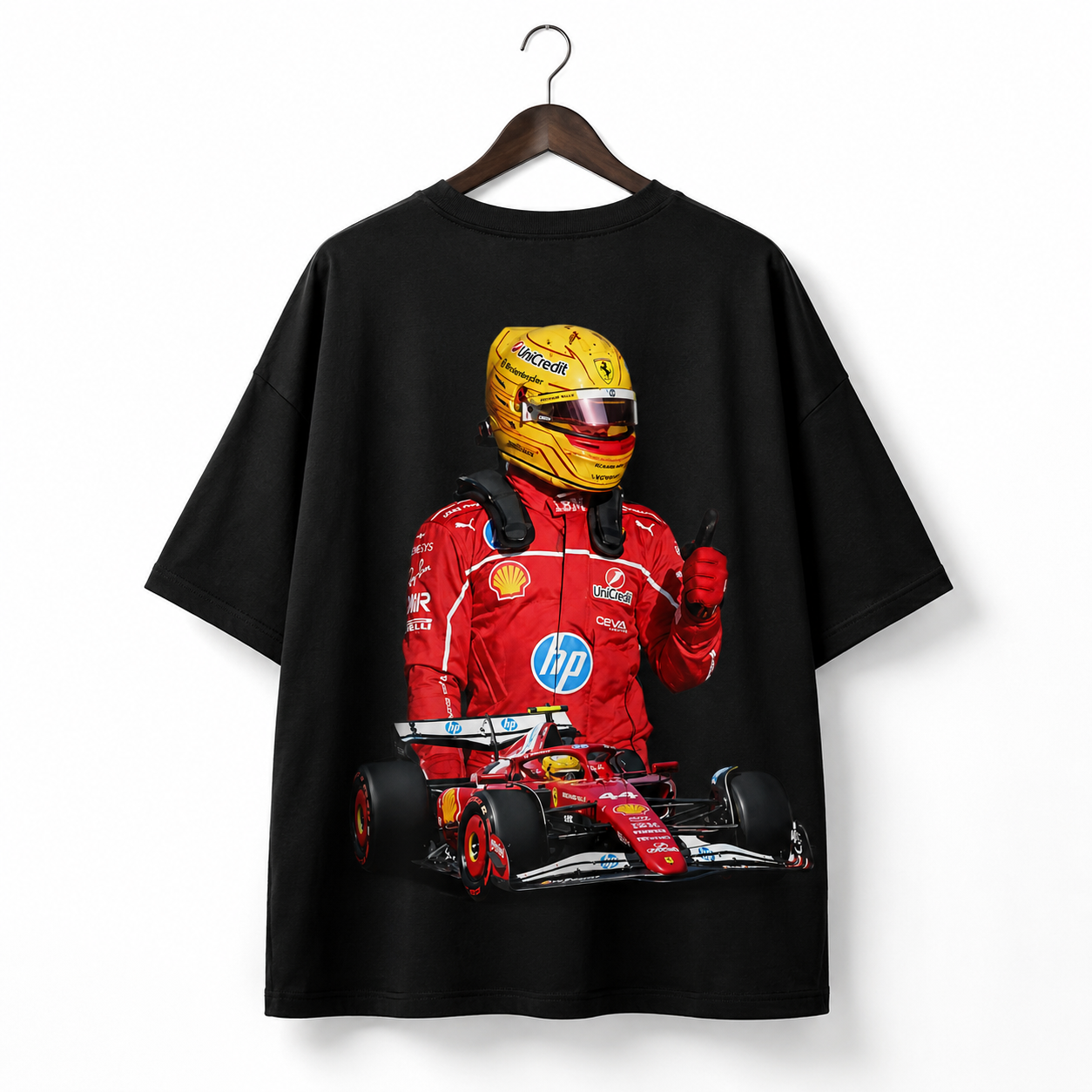 Ferrari Racing Driver Graphic Oversized T-Shirt